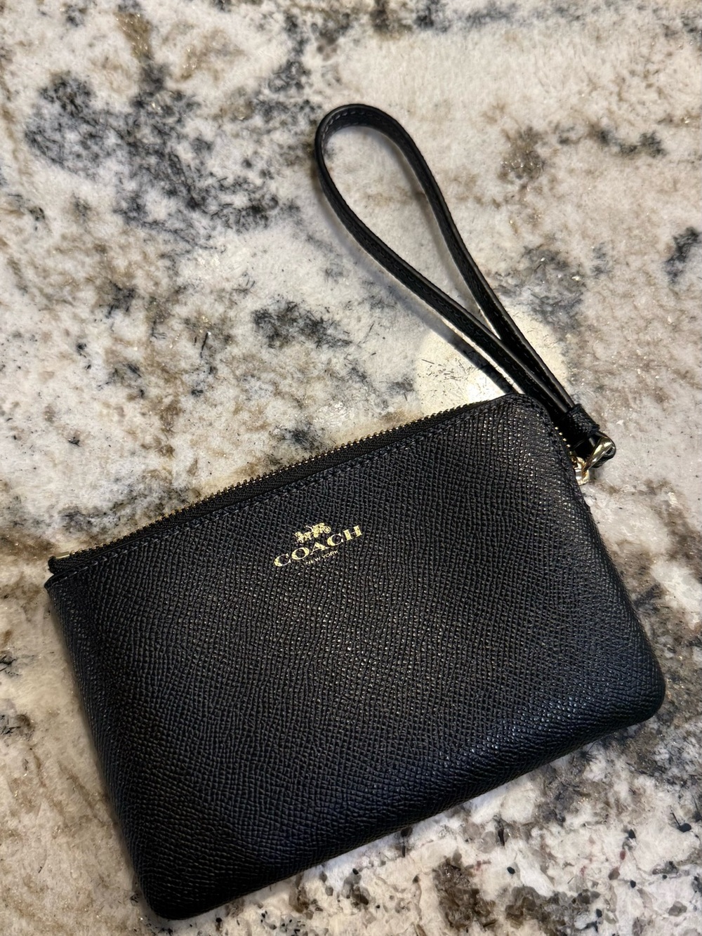 Coach Corner Zip Wristlet